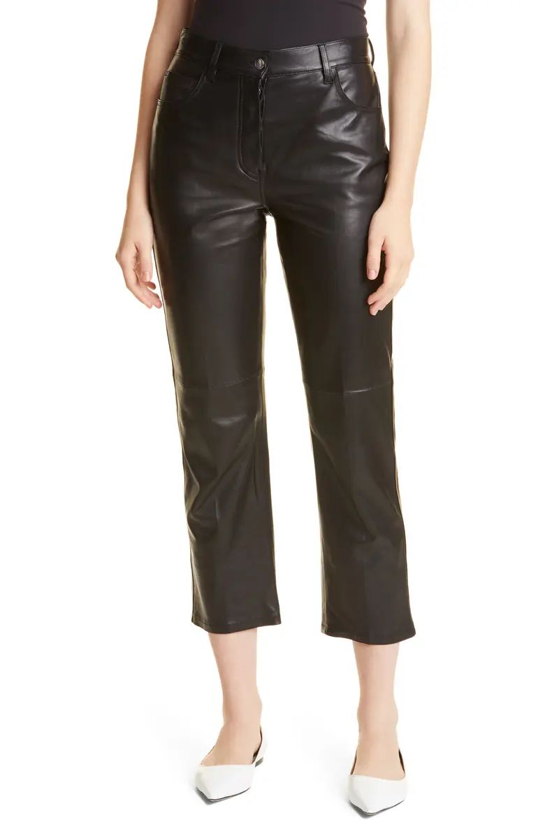 Rebecca Taylor Leather Crop Pants | Nordstrom | Nordstrom