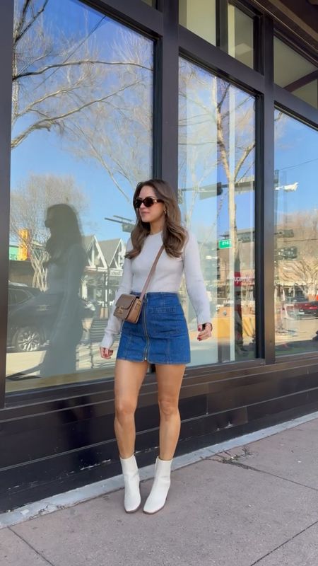 Spring outfit inspo!
Wearing a size S in the top & a 2 in the skirt. My booties run TTS. Save on my shoes with code LAURENR20.

#LTKVideo #LTKstyletip