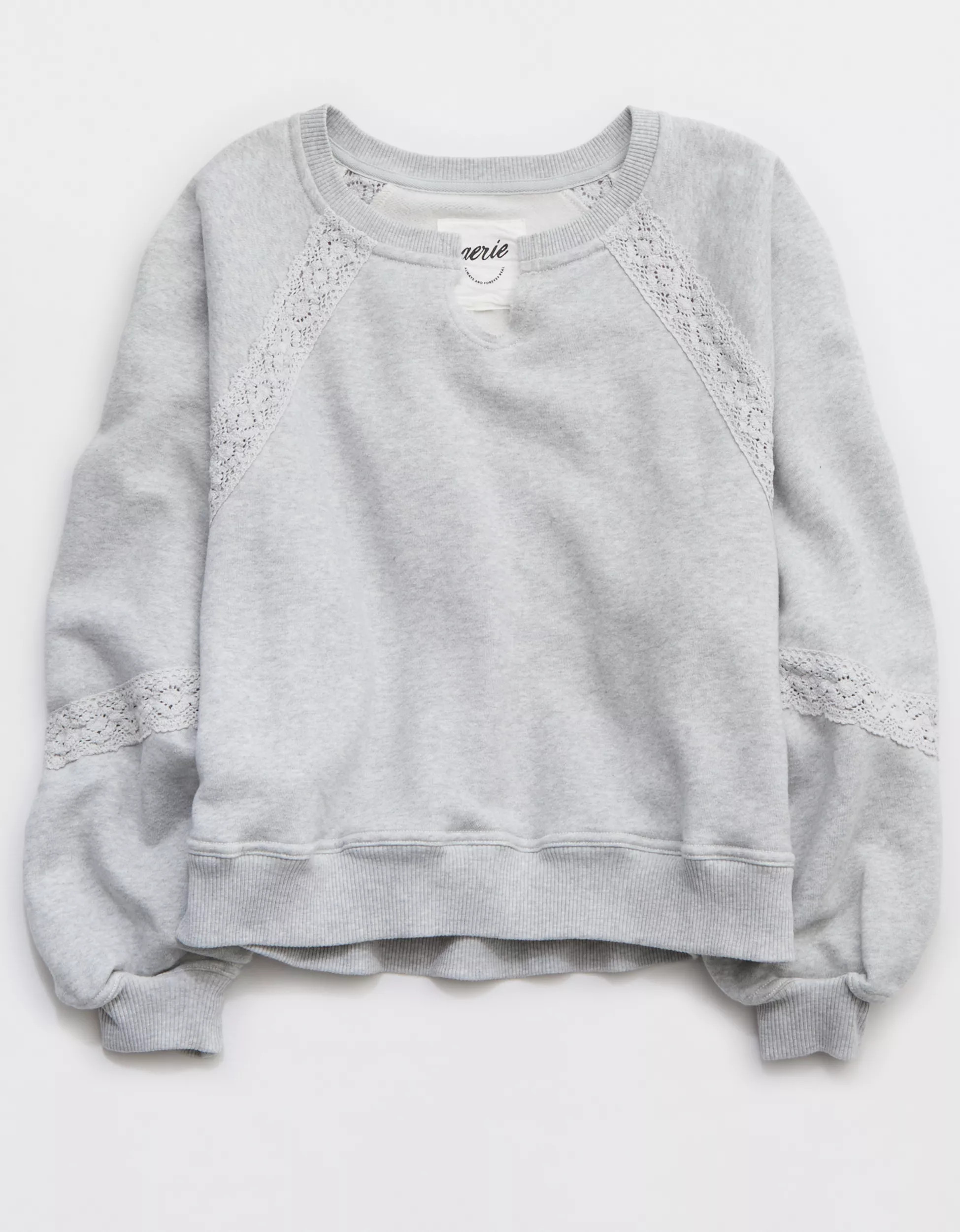 Aerie Hey Crochet Sweatshirt | American Eagle Outfitters (US & CA)