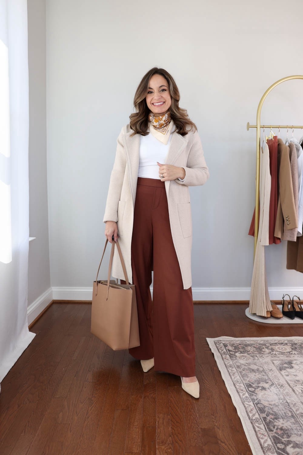 2025 fall workwear capsule series: auburn pants eight ways! 


White long sleeve top (Quince): xs 
Duster cardigan (Amazon): xs in apricort 
Auburn pants (BR Factory): petite 00 / 10” rise / 29” inseam (I can only wear with heels) 

*beige heels links are a slightly different color.

My measurements for reference: I’m 4’10” and 105lbs. My bust, waist, and hip measurement is 32”, 24”, and 36”.

#LTKWorkwear #LTKPetite