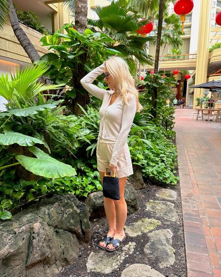 I sized down in the shorts! They are under $15. The shoes fit true to size and come in other colors. The sunnies are only $15! So many good spring finds! Dress these shorts up or down. #springslides #springshoes #springshorts #springoutfit #springbasics #casualshortd #slides 

#LTKtravel #LTKSeasonal #LTKshoecrush