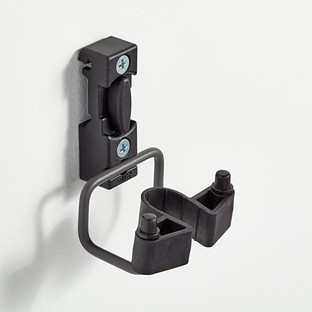 Garage— by Elfa Large Track Tool Holder Matte Grey Pkg/2 | The Container Store