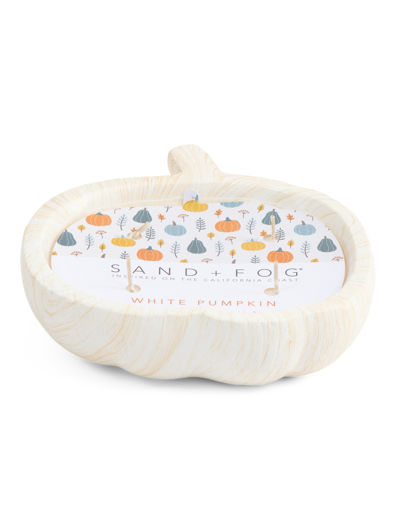 11oz Wood Ceramic Pumpkin Candle | TJ Maxx