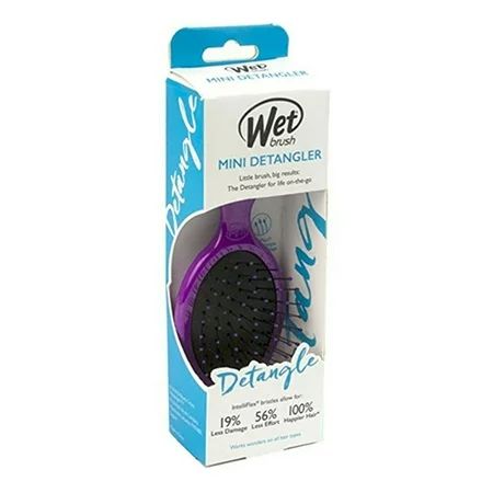 The Wet Brush Mini Detangler, Purple mini intelliflex, 1 Ea, 2 Pack | Walmart (US)