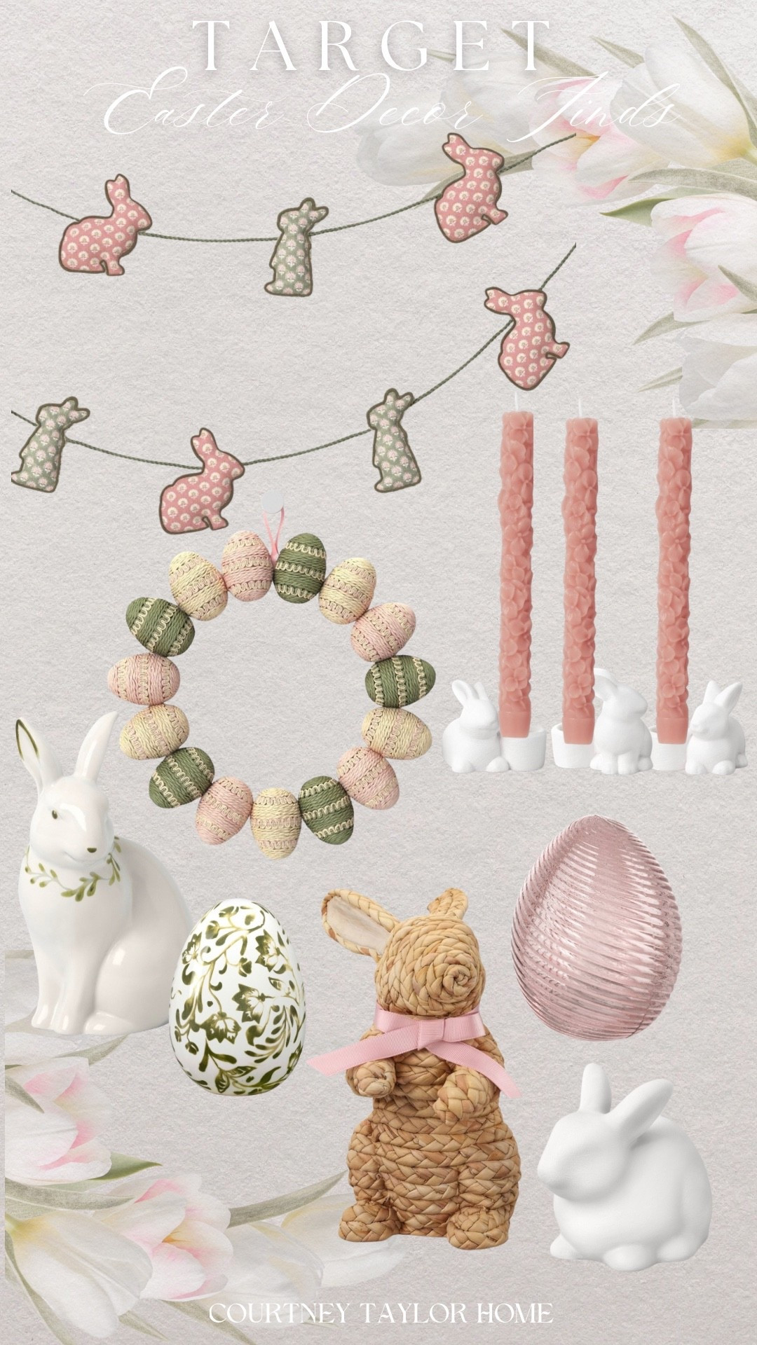 Target’s Easter decor is already too cute to pass up!

There are SO many new Threshold spring/Easter pieces hitting shelves and I had to share a little peek 👀
Think: wicker bunnies, the prettiest pastel egg wreath, ceramic bunnies in all shapes and sizes, pastel ceramic eggs, adorable bunny candleholders, bunny garland, fresh spring candles and more.

Every year Target just gets spring decor and this collection feels like that perfect mix of cozy + classic with the sweetest pops of color.

#targettuesday #thresholdtarget #targetdecor #springhomedecor #easterdecor 

#LTKHome #LTKSeasonal
