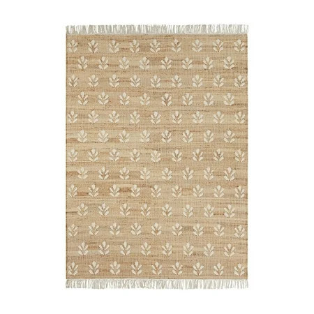 Better Homes & Gardens Floral Jute Motif Rug, 5' x 7' | Walmart (US)