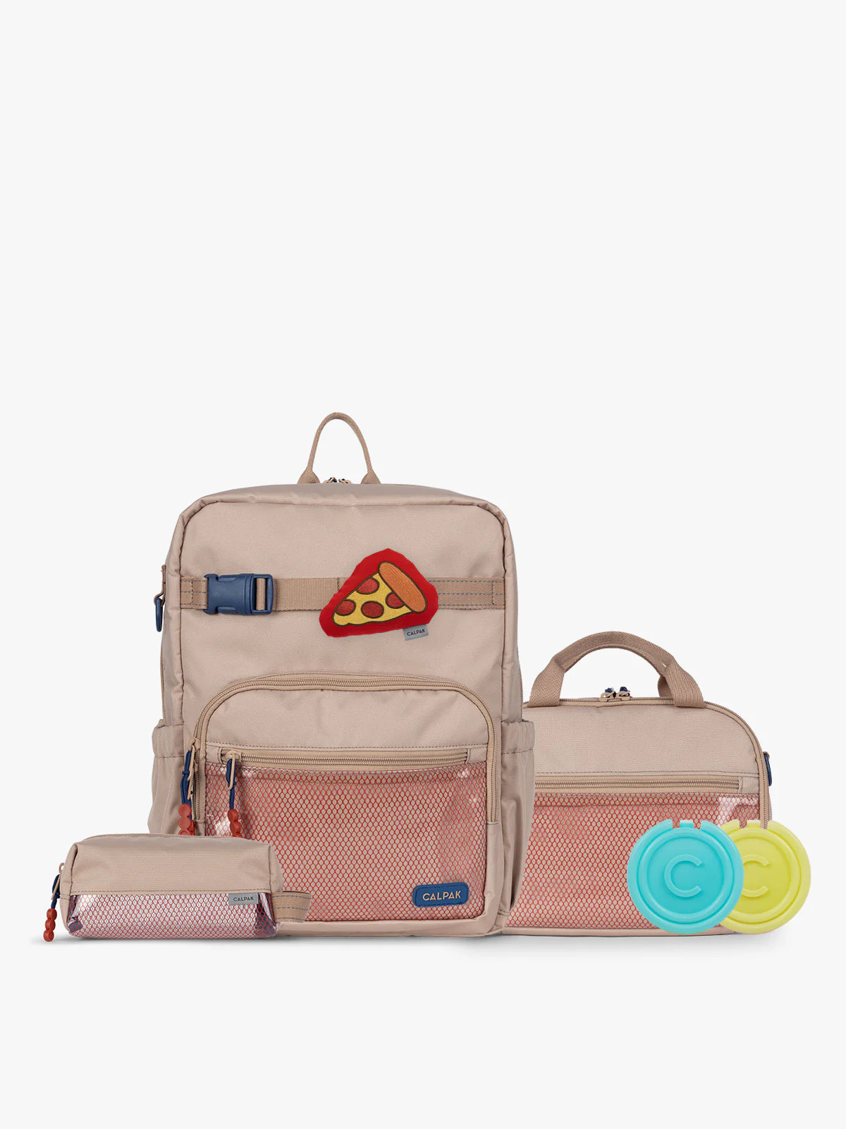 Kids School Essentials Bundle with Medium Backpack in Yellow Bloom | CALPAK