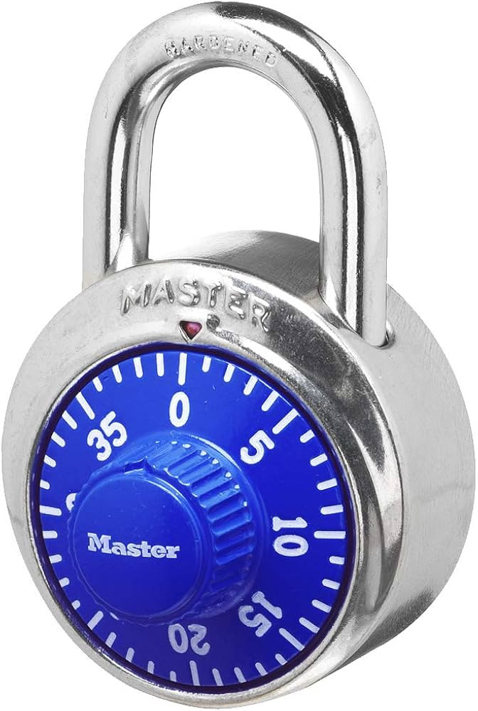Combination Lock for Gym Lockers – Master Lock Locker Combination Padlock, Pack, Blue – The I... | Amazon (US)