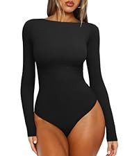 REORIA Women’s Trendy Sexy Mock Turtle Neck Long Sleeve Sheer Mesh Ruched Going Out Bodysuits T... | Amazon (US)