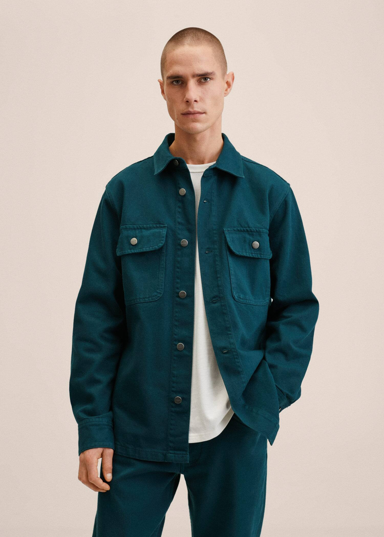 Pocket denim overshirt | MANGO (US)