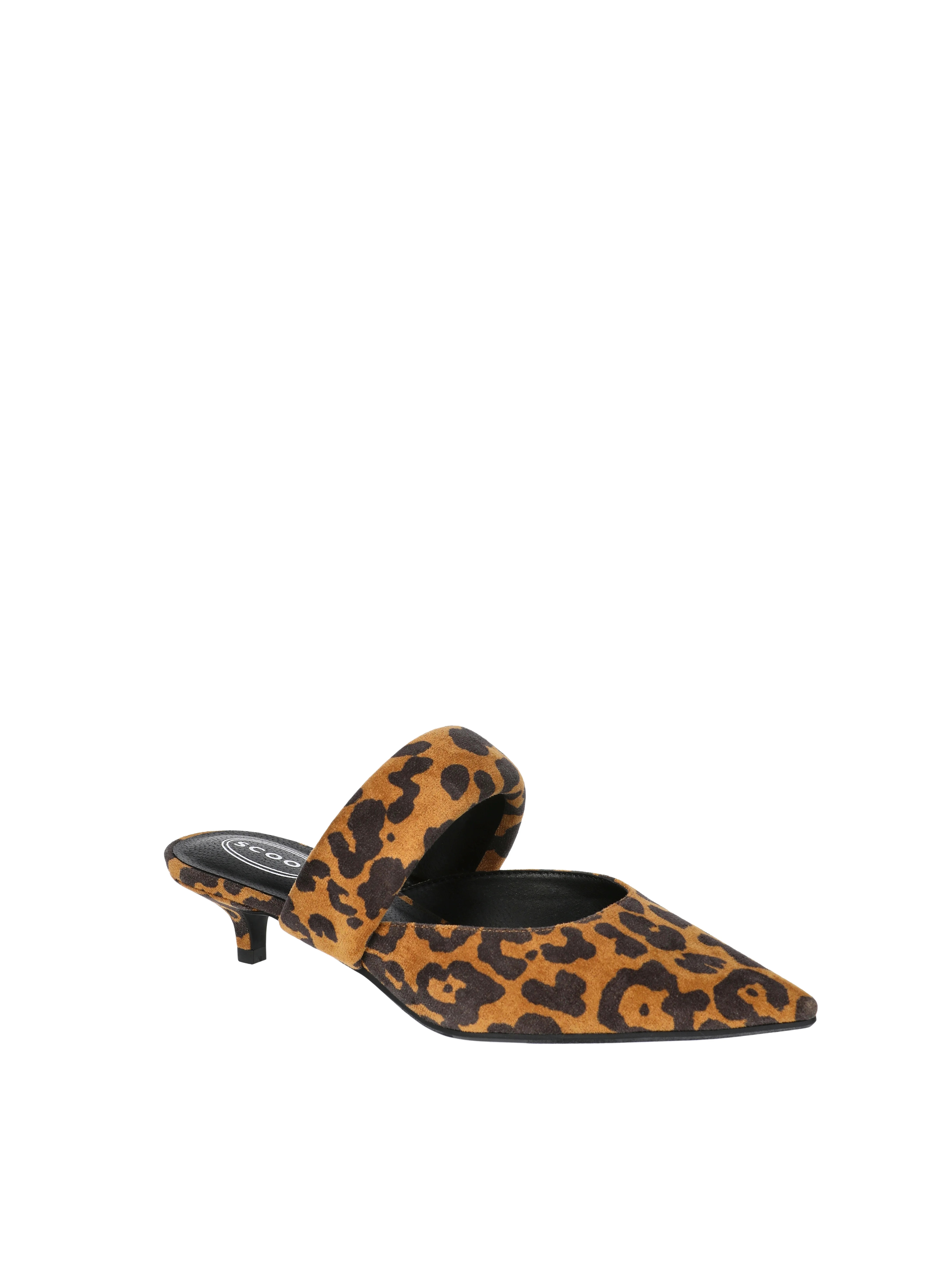 Scoop Women's Pointed Toe Kitten Heel Mary Jane Mules | Walmart (US)