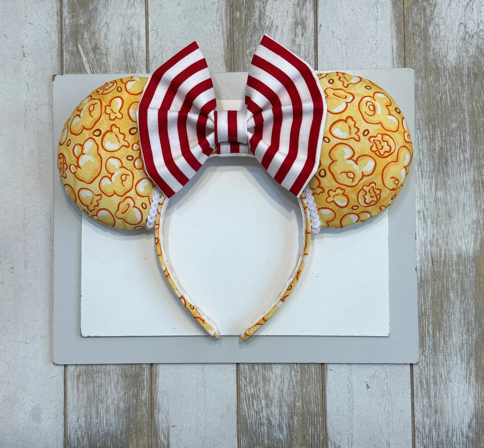 Popcorn Bucket Mouse Ears. Mickey Mouse Popcorn Bucket Ears Handmade. Disney Snacks Inspired . Mi... | Etsy (US)