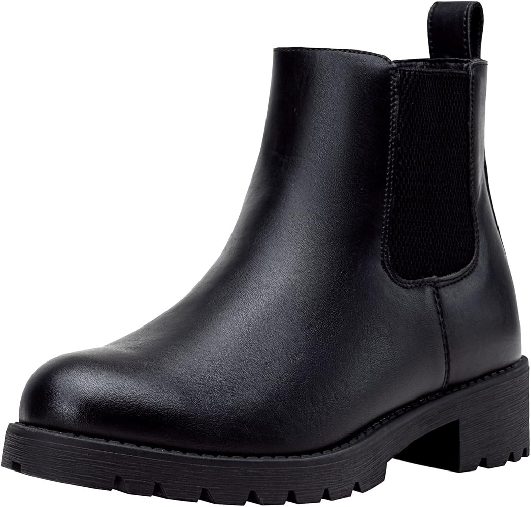 Vepose Women's 9607 Chelsea Ankle Boots Pull-On Booties for Women | Amazon (US)