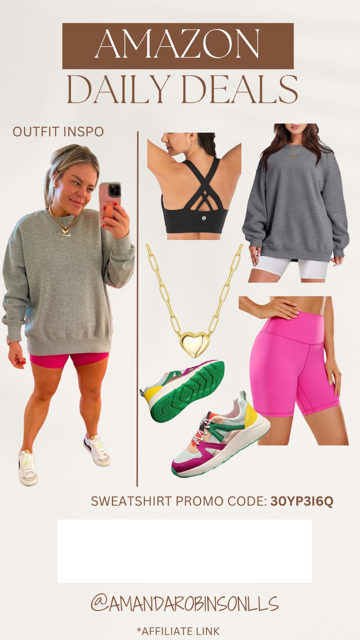 Amazon Daily Deals
Oversized sweatshirt outfit inspo 

#LTKSaleAlert #LTKActive #LTKFitness
