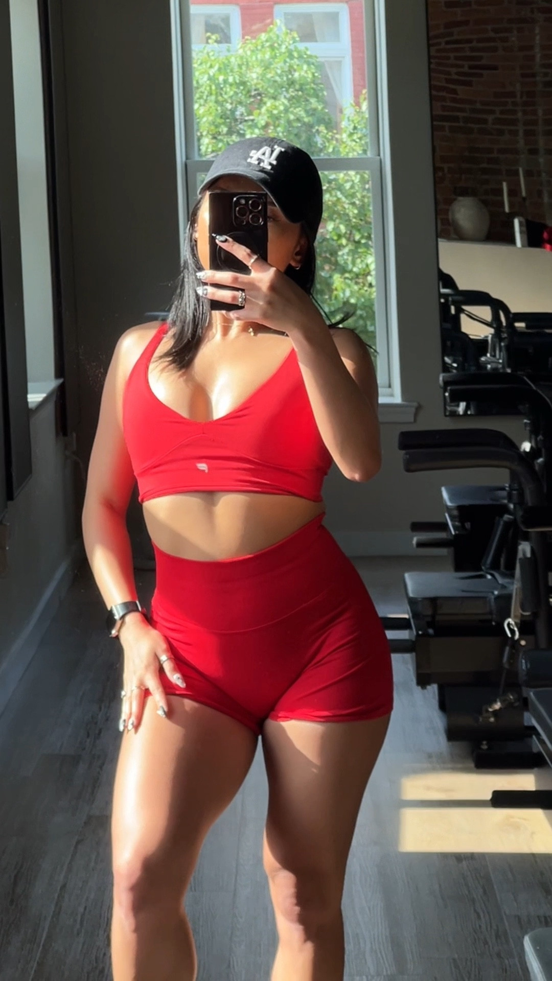 This color though😍🍒 top: XS shorts: S

#LTKFindsUnder50 #LTKActive #LTKStyleTip