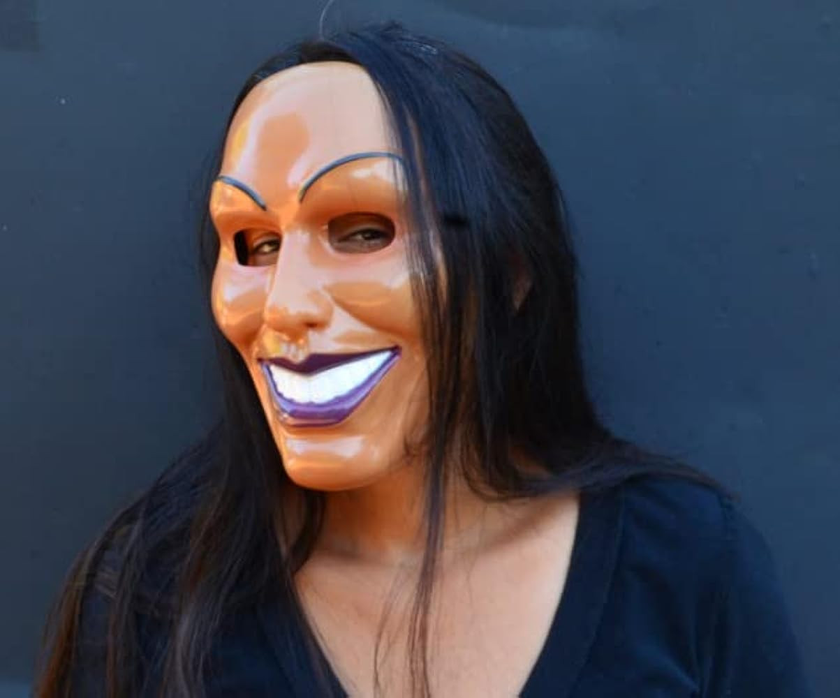 Acid Tactical Scary Creepy Halloween The Smiling Face Purge Mask (Female) | Amazon (US)