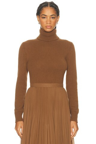 Ralph Lauren Collection Turtleneck Sweater in Tan | FWRD 