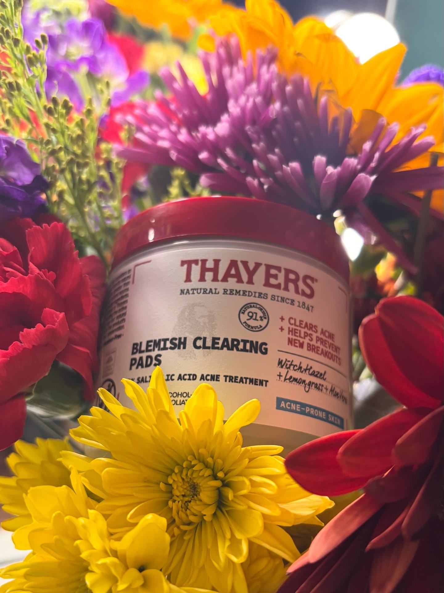 @thayers Blemish Clearing Toner Pads are formulated with maximum strength 2% Salicylic Acid and an exclusive fusion of Lemongrass, Aloe Vera, and locally grown Witch Hazel. Clearer skin and smooth texture in just one week. 

#thayers #thayersambassador #tonerpads #toners #pads #affordableskincareproducts #clearskincare #skincareforall

#LTKBeauty #LTKStyleTip #LTKTravel