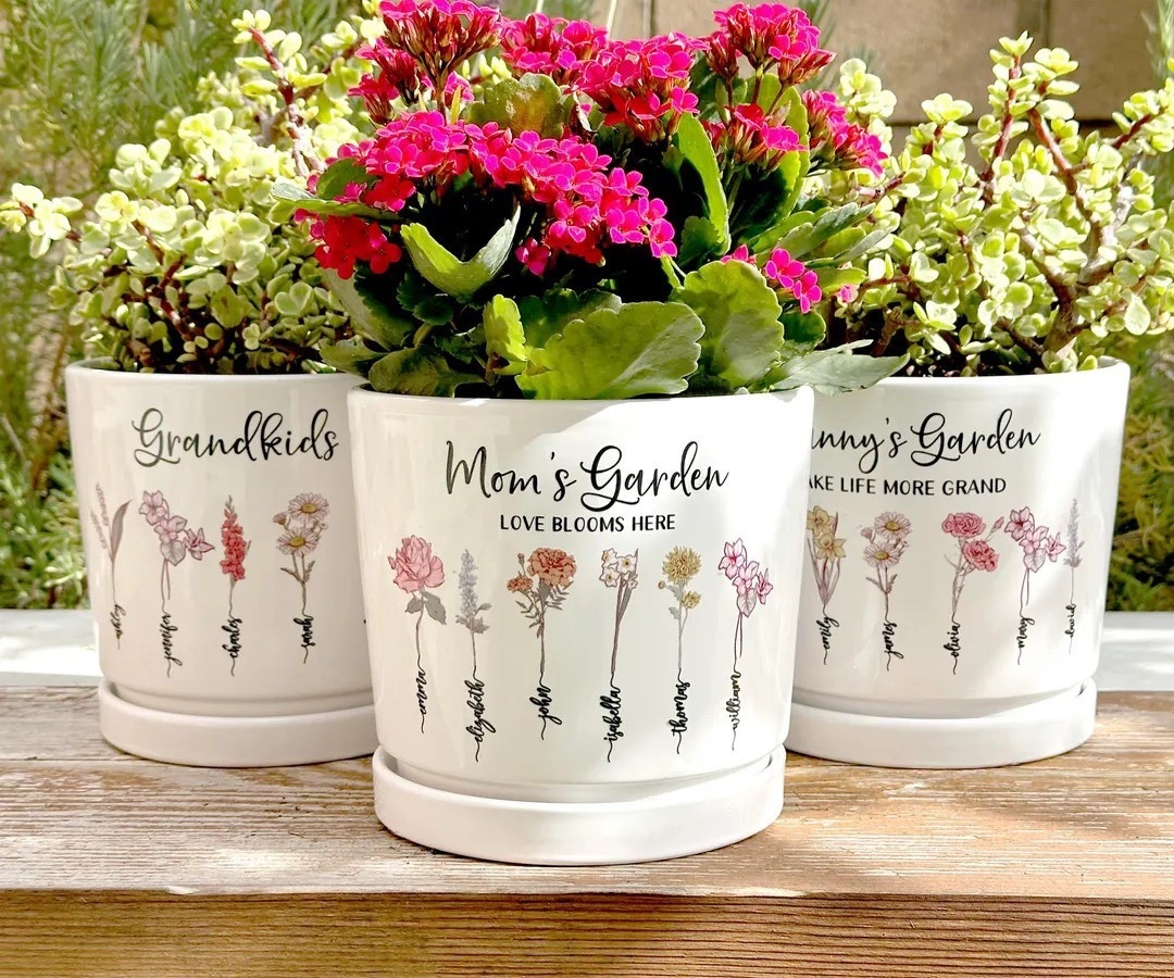 Celebrate the people you love with this personalized birth flower ceramic pot, a meaningful keepsake designed to represent family in bloom. Customize with names, birth month flowers, and special messages to create a one-of-a-kind piece perfect for moms, grandmas, or garden lovers. Whether styled indoors or on a patio, this thoughtful décor adds a personal touch and serves as a beautiful reminder that love continues to grow.

#LTKHome #LTKGiftIdeas #PersonalizedGift #BirthFlower #CustomGift #MothersDayGift #GrandmaGift #HomeDecor #GardenDecor #MeaningfulGift #FamilyGift #PersonalizedHome #GiftInspiration #FloralDecor #LTKFinds 

#LTKHome #LTKSeasonal