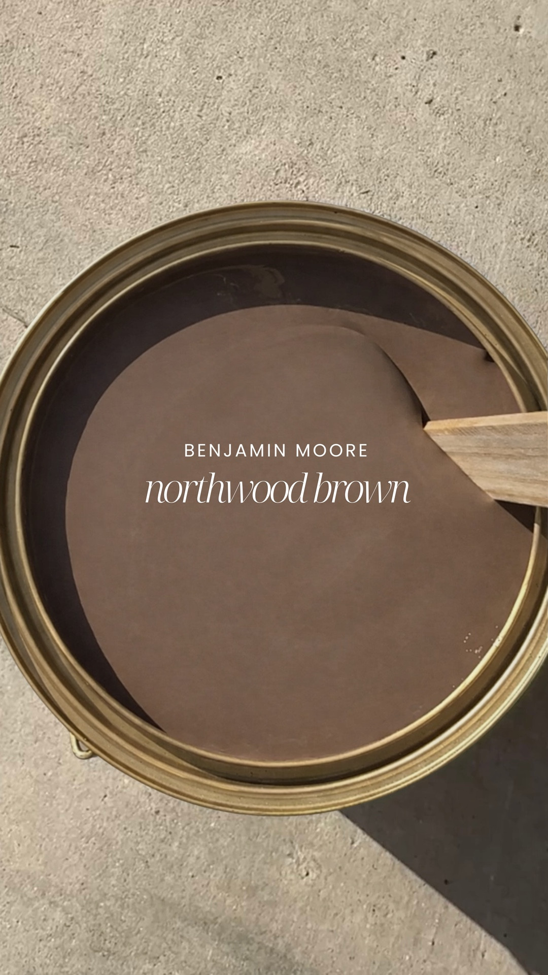 My most frequently asked question 🤎 our room is painted in the shade Northwood Brown by Benjamin Moore with an eggshell finish!