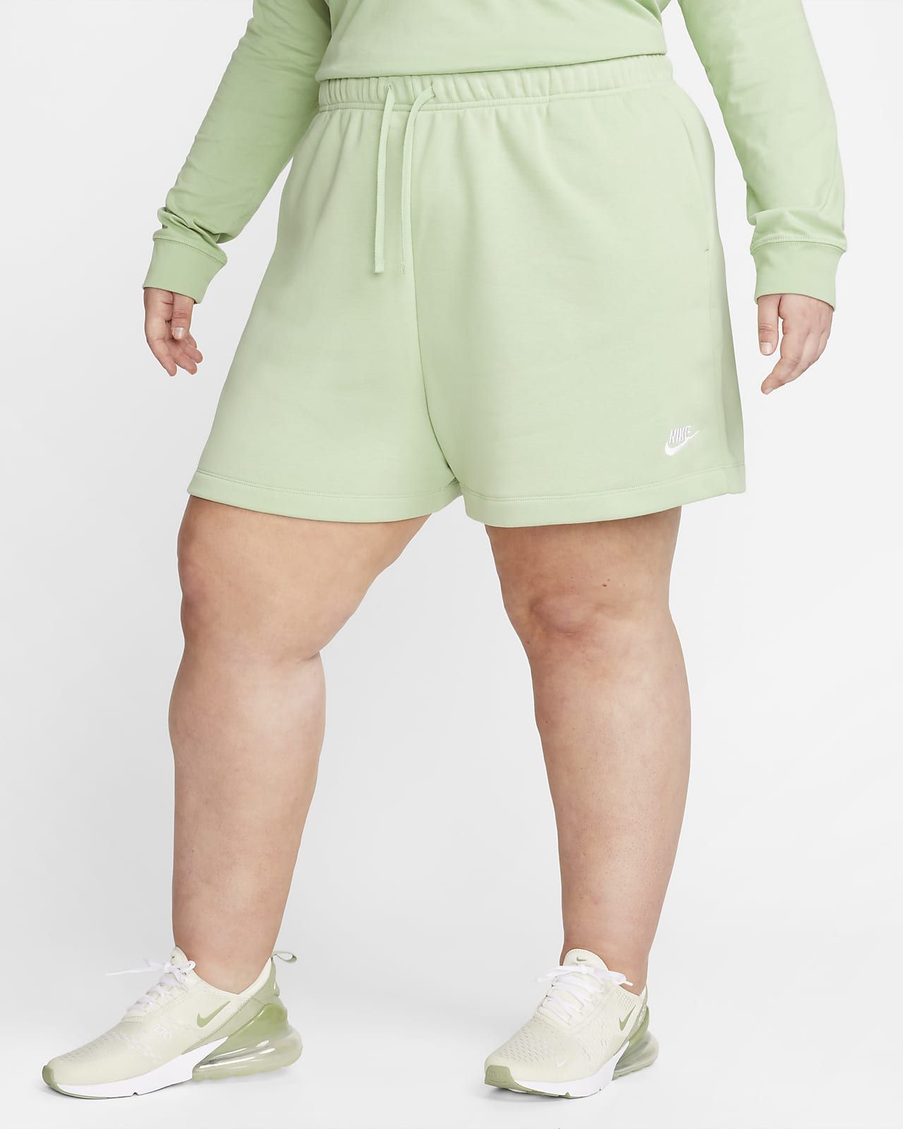 Nike Sportswear Club Fleece Women's Mid-Rise Shorts (Plus Size). Nike.com | Nike (US)