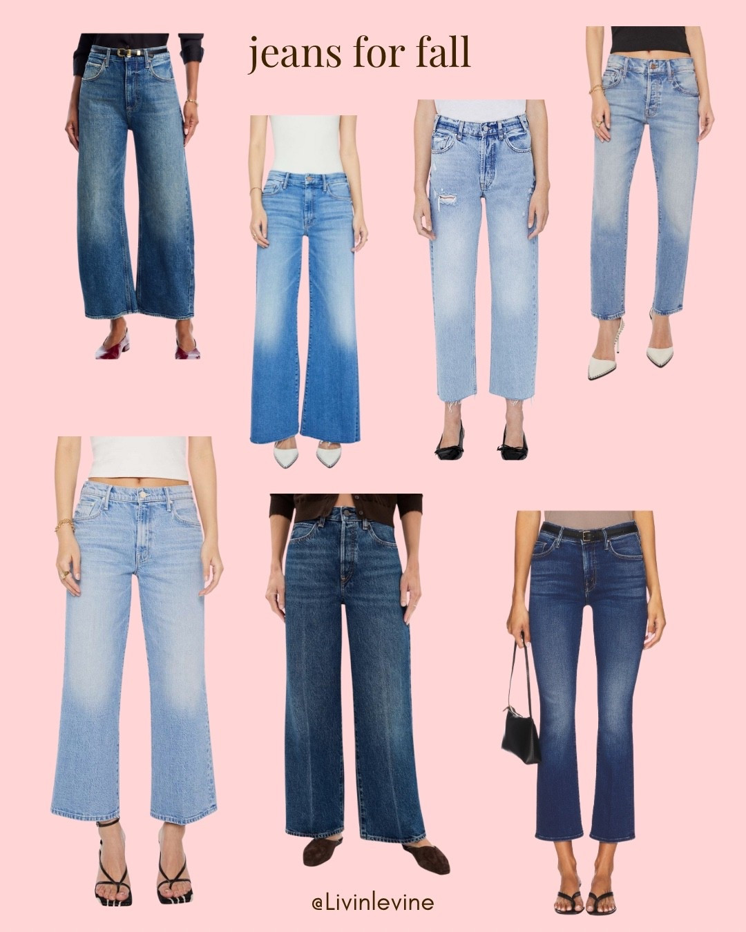 Jeans on my radar to fall
It’s all there - straight, wide, a little distressed, etc


#LTKOver40 #LTKSeasonal