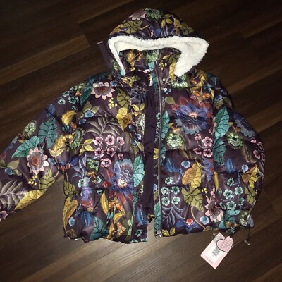 Avec Les Filles Water Resistant Puffer Jacket In Botanical Garden NWT | eBay | eBay US