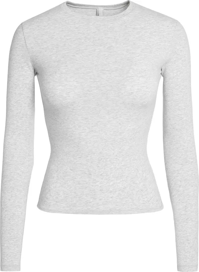 Stretch Cotton Jersey Long Sleeve T-Shirt | Nordstrom