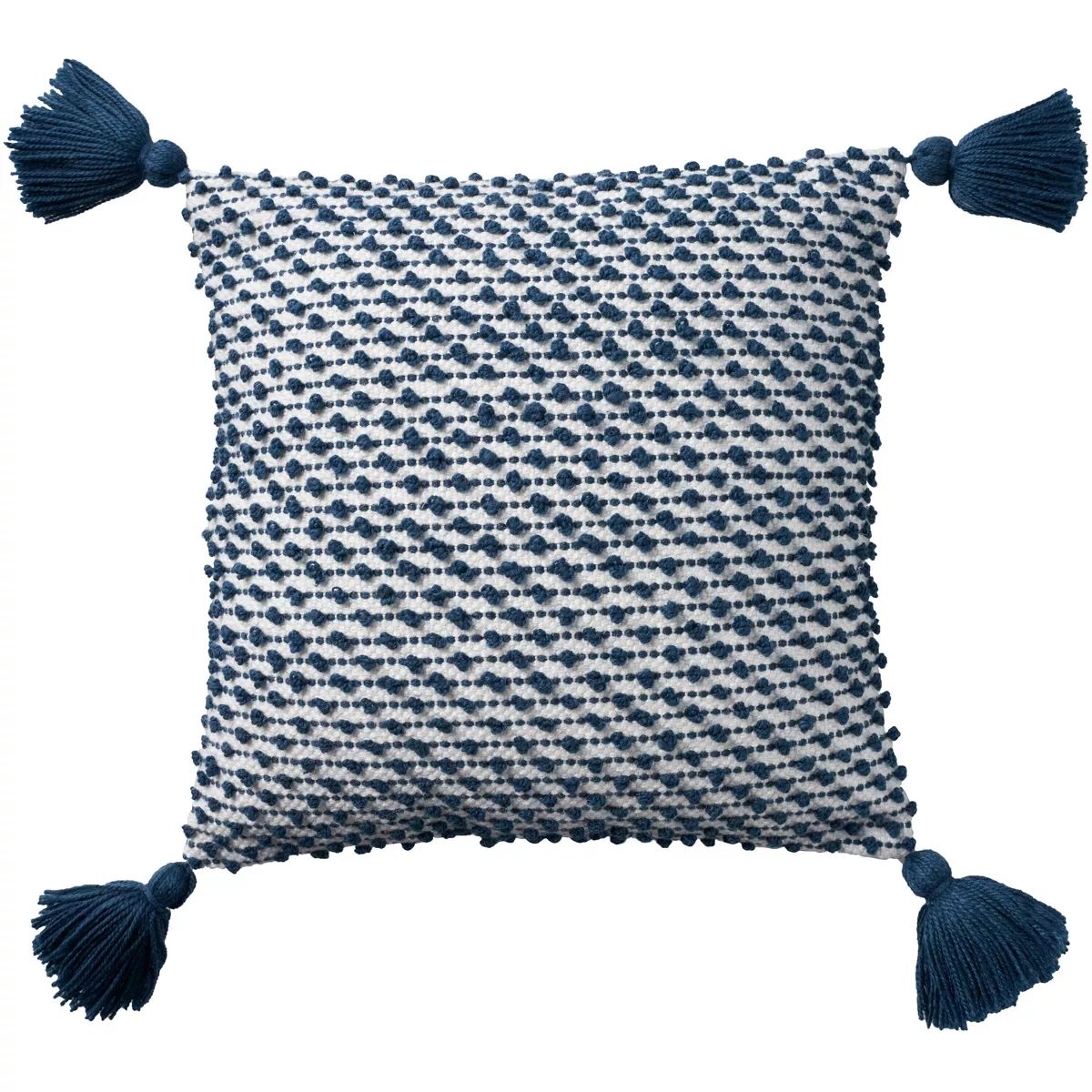 18"x18" Loops Striped Square Throw Pillow with Tassels - Mina Victory | Target