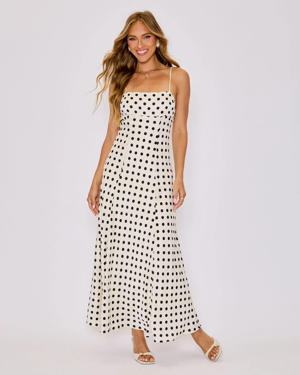 Paulina Polka Dot Maxi Dress - Polka Dot / S | VICI