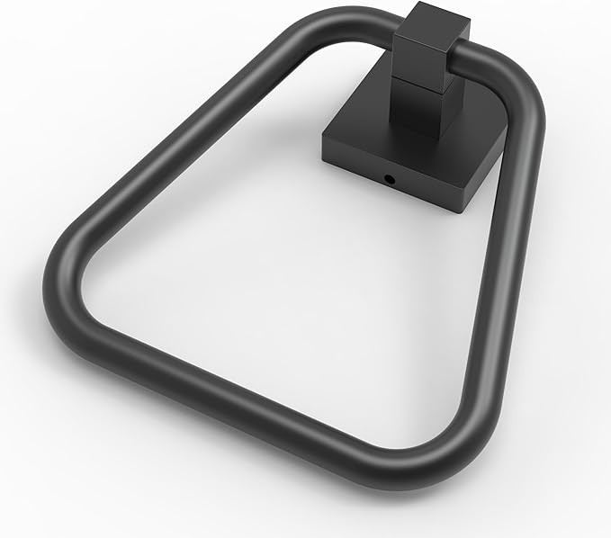 RUACQ Towel Ring,Square Base Hand Towel Ring,Stainless Steel Hand Towel Holder for Bathroom Wall,... | Amazon (US)