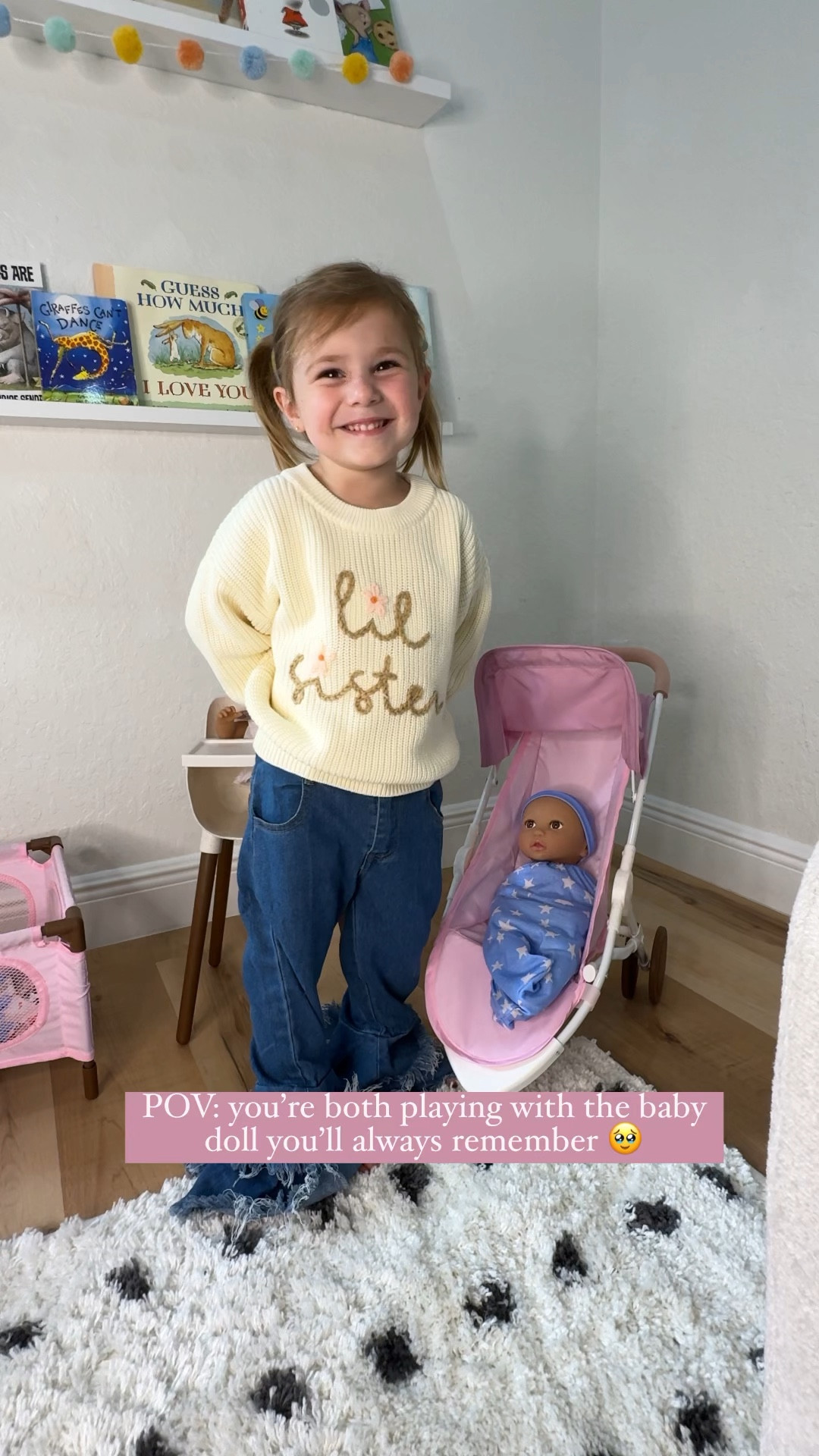 @lullababydolls has the most beautiful dolls that encourage imaginative play and kindness. Their 3 piece nursery set comes with a playpen, jogger stroller, and high chair and is the perfect bundle for your little one and finally BACK IN STOCK @ TARGET. Hurry though, before they sell out again 👶🏼🩷 

#LTKfindsunder50 #LTKbaby #LTKkids