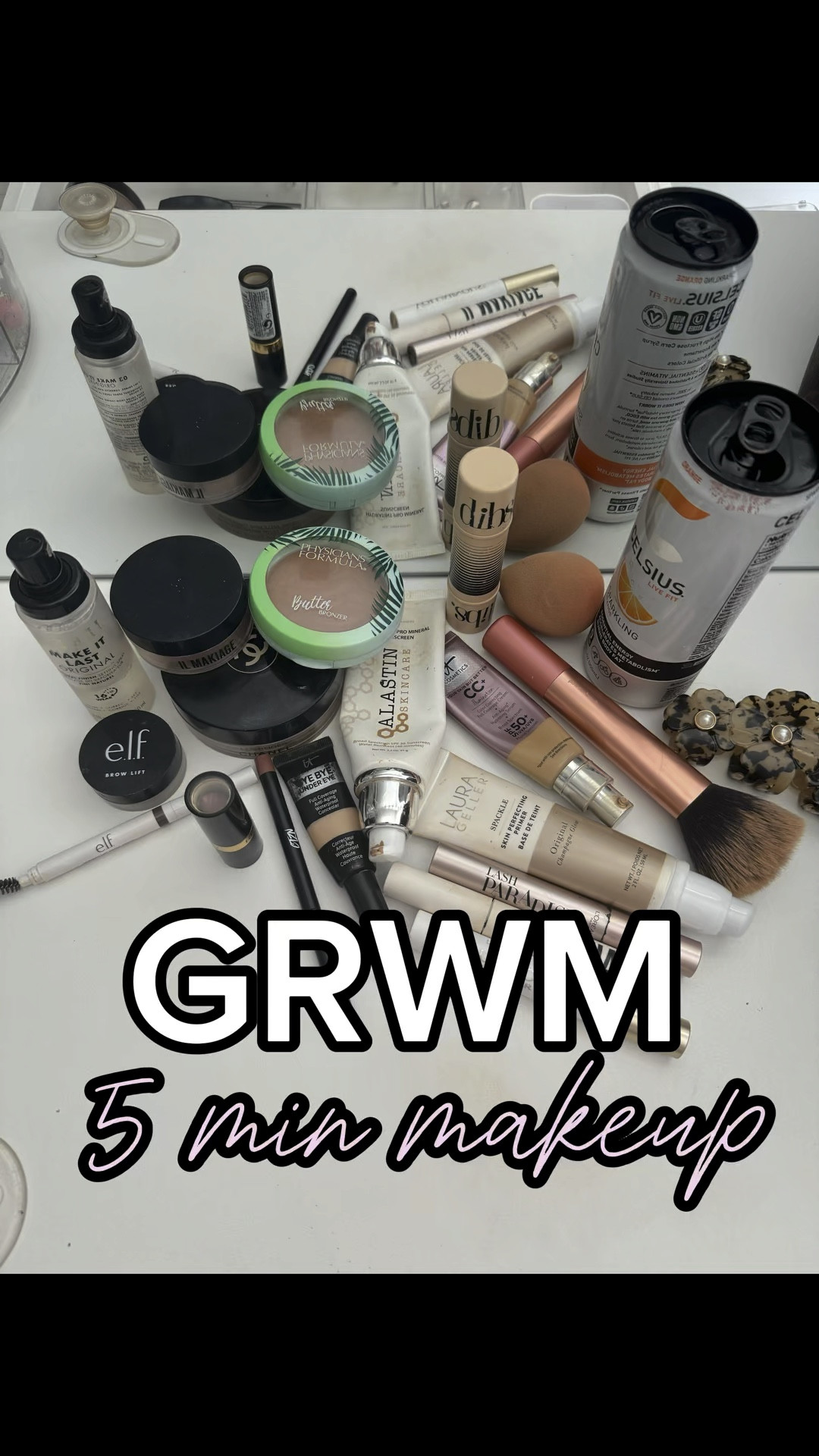 I do the same quick routine anytime i need to actually look presentable to leave my house 😉 i have about 5 minutes my kids will allow before my house gets destroyed 😉

Primer: @laurageller champagne glow 
Sunscreen: @alastin mineral sunscreen 
Foundation: @itcosmetics cc illumination medium 
Concealer: @itcosmetics bye bye under eye medium
Bronzers: @chanel bronzing cream, @dibsbeauty shade 2, @physiciansformula endless summer 
Illuminator: @ilmakiage satin highlighter 
Setting spray: @milani make it last 
Eyebrows: @elf neutral brown 
Eyelashes: @loreal voluminous primer & lash paradise 
Lip liner: @ctzncosmetics lip stroke 
Lipstick: @revlon 130 rose velvet 

Have you tried any of these?! What are your favs? 

#LTKxNSale #LTKBeauty #LTKSeasonal