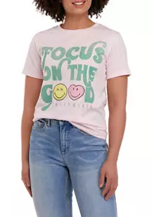 Juniors' Short Sleeve Crew Neck Graphic T-Shirt | Belk