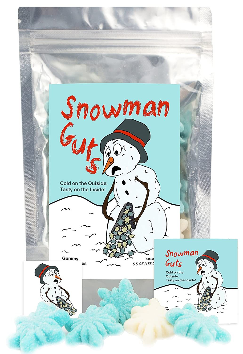 Snowman Guts Gummi Snowflakes Funny Unique Christmas Stocking Stuffer Candy Gag Gift for Teens, G... | Walmart (US)