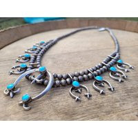 Vintage Squash Blossom Necklace | Etsy (US)