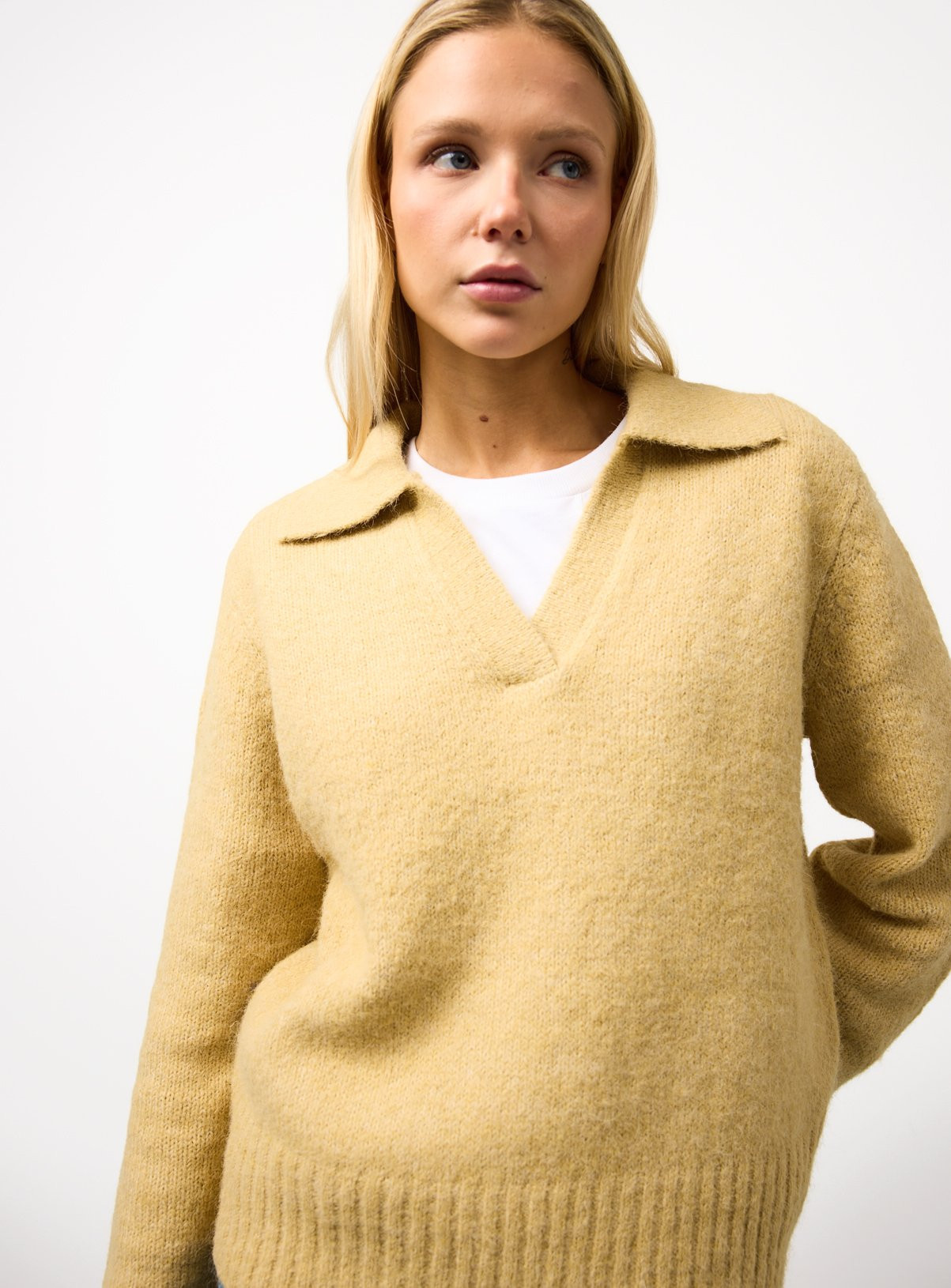 Yellow Open Collar Knitted Jumper 16 | argos.co.uk