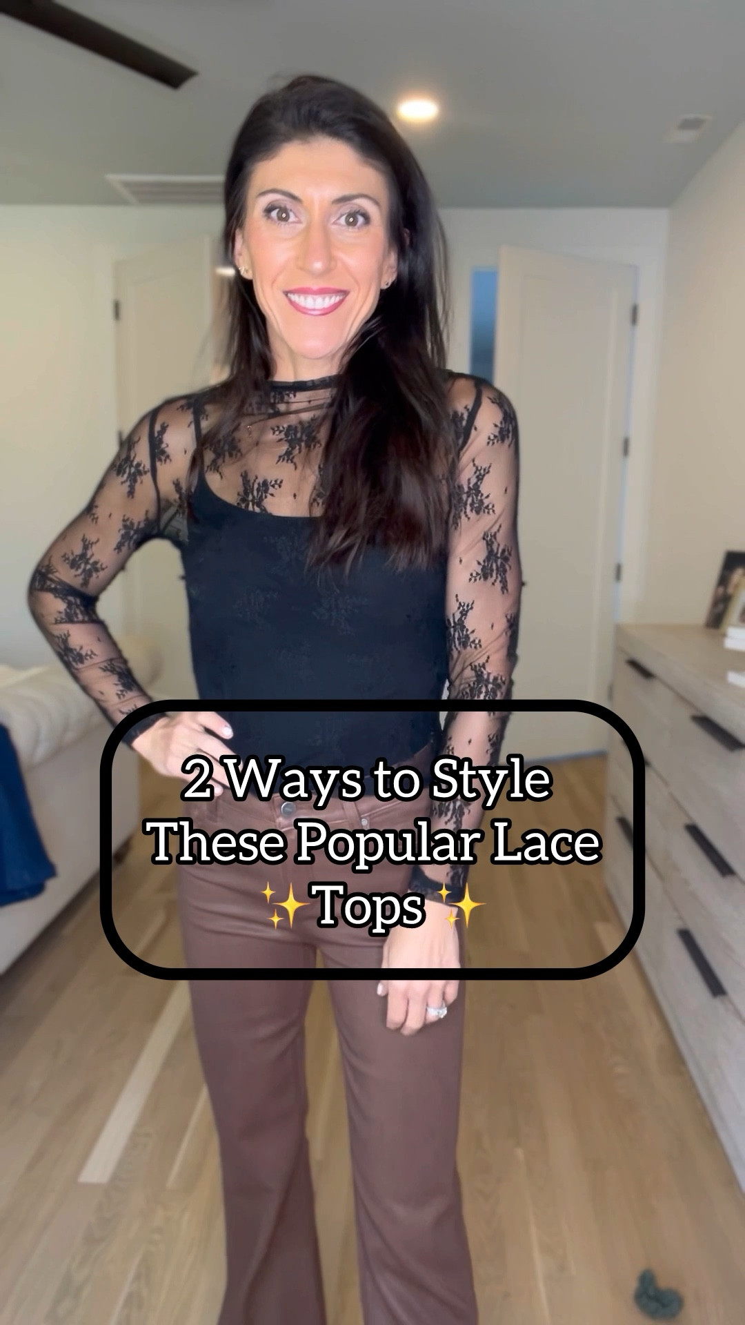 2 Ways to Style The Popular Lace Top! I would size up in the lace top. #trendy #lacetop #styletips #outfitinspo #goingoutoutfit #datenightoutfit #holidayparty

#LTKParties #LTKStyleTip #LTKCyberWeek