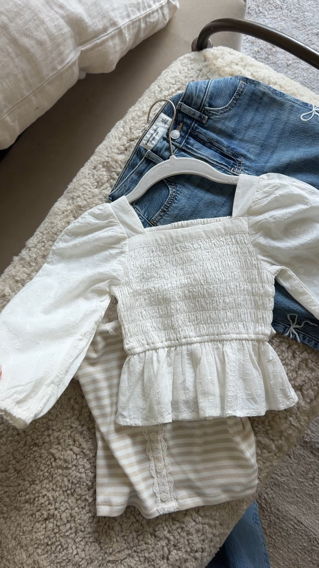 #AbercrombiePartner LOVE these @abercrombie finds for Lyla! Perfect for back to school!

Denim Promo: *Offer valid in stores and online August 5, 2026 to August 10, 2026 in US/CA. Excludes clearance. Online price reflects discount.

Extra 20% Off: *Offer valid in stores and online August 5, 2026 to August 10, 2026 in US/CA. Exclusions apply as indicated. Online price reflects discount.

Promo Code: **Use code DENIMAF to get an additional 15% off almost everything in stores and online at checkout from August 5, 2026 to August 10, 2026 in US/CA. Exclusions apply. See details online.

#LTKmomlife #LTKSaleAlert #LTKSeasonal