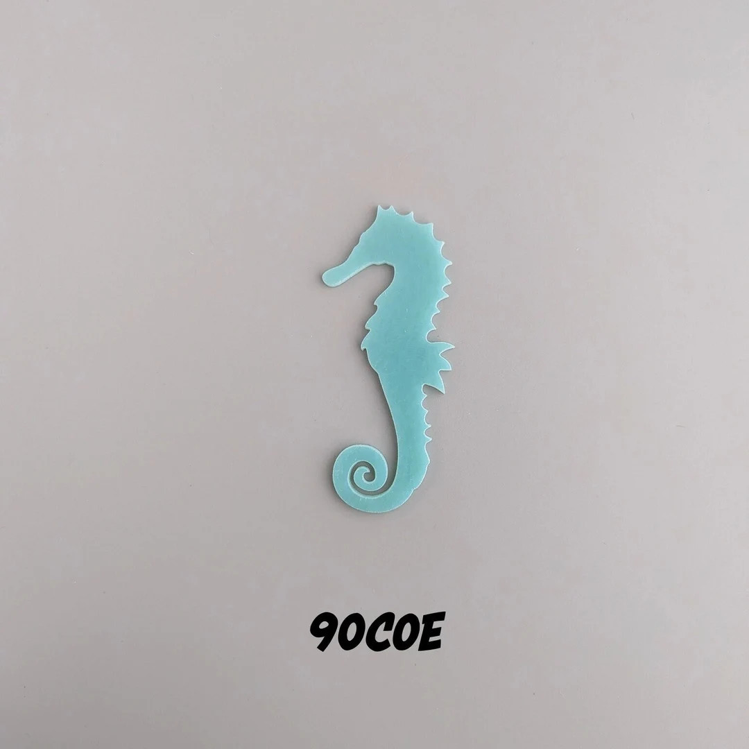 90 COE 3" or 4" Seahorse Glass Precut for Fused Stained Glass and Mosaic Crafts Art Supplies Sea ... | Etsy (Global)