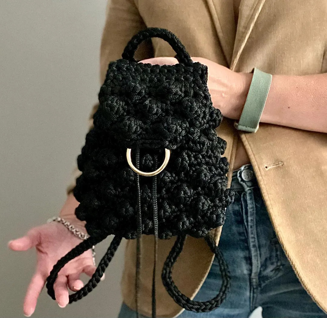 CROCHET PATTERN MINI Backpack Bag Crochet Bag Pattern  crochet purse  woman bag shopping bag summ... | Etsy (US)
