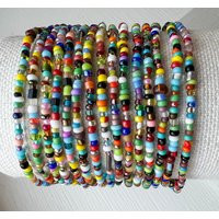 Seed Bead Bracelets Bohemian Beaded Bracelet Birthday Gift Multi Color Mix Friendship | Etsy (US)