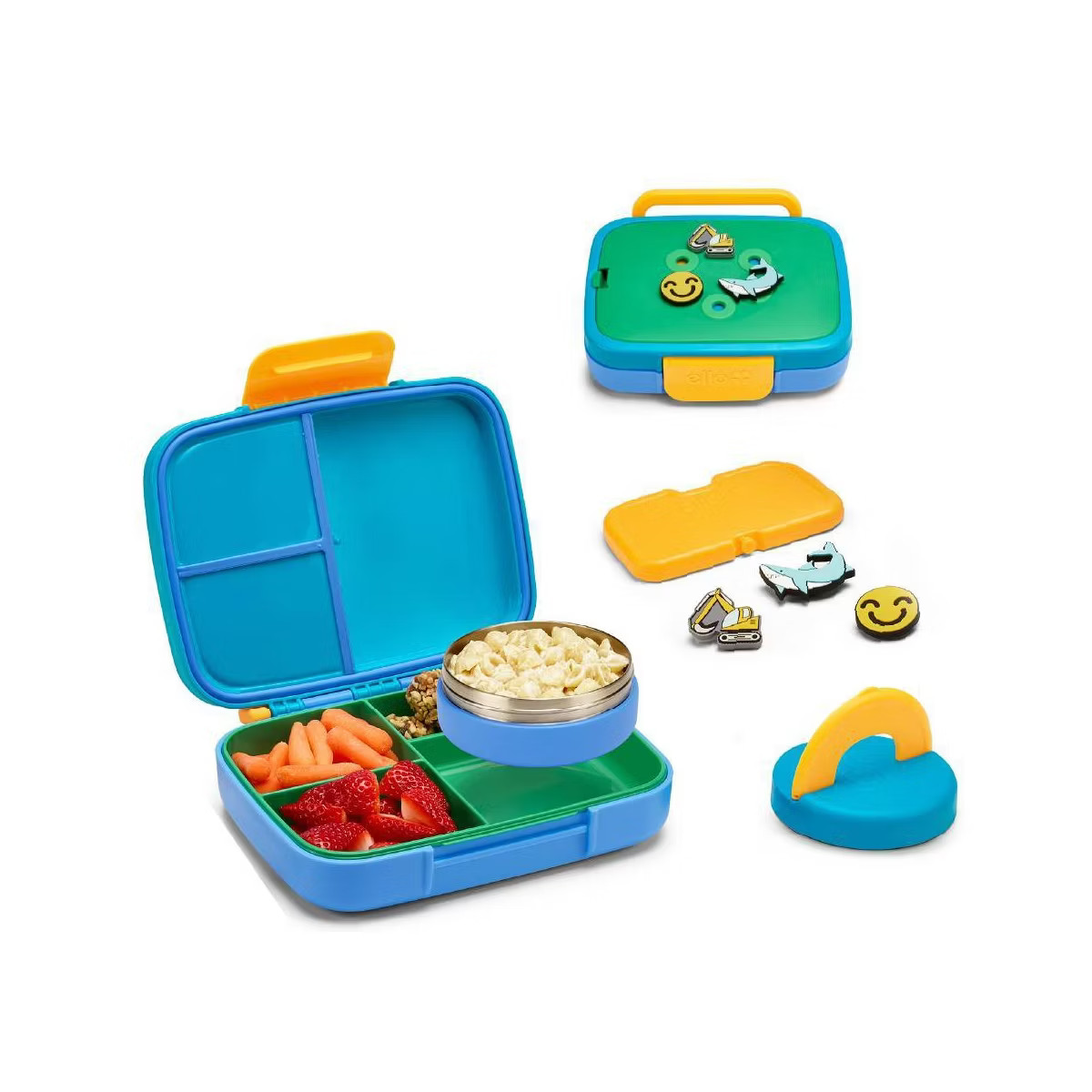 Ello Benni Kids Insulated Bento Lunch Box with Leakproof Thermos, 4 Compartments, Hot/Cold Compat... | Target