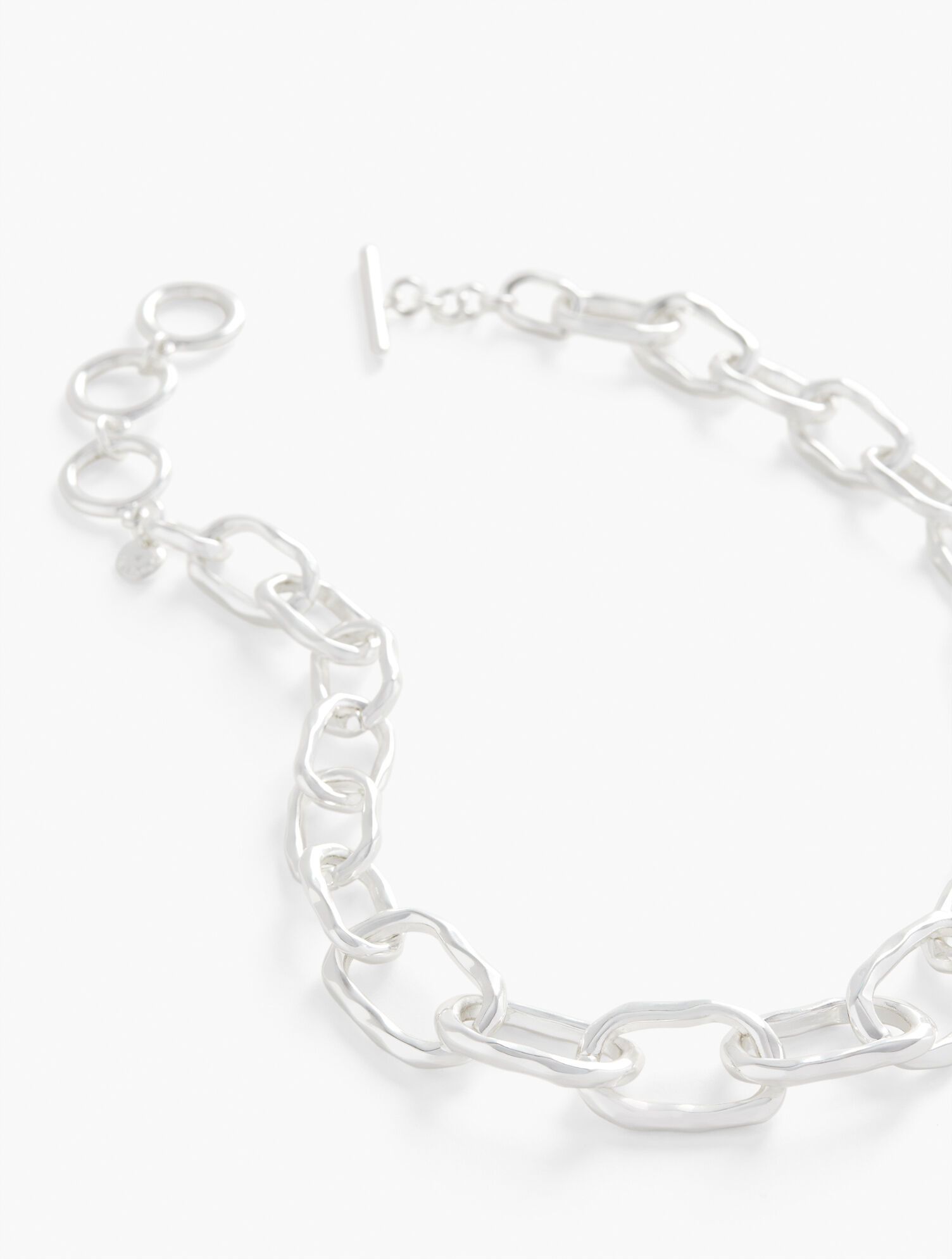 Hammered Links Necklace | Talbots