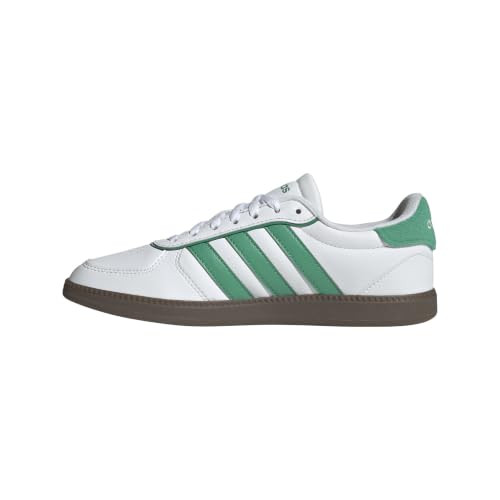 adidas Womens Breaknet Sleek Sportswear, White/Semi Court Green/Gum, 6 | Amazon (US)