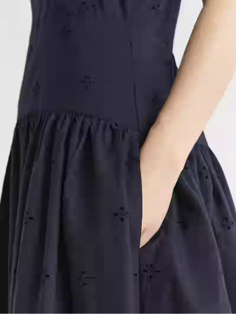 Free Assembly Women's and Women's Plus Sleeveless Cotton Eyelet Midi Dress, Sizes XS-4X - Walmart... | Walmart (US)