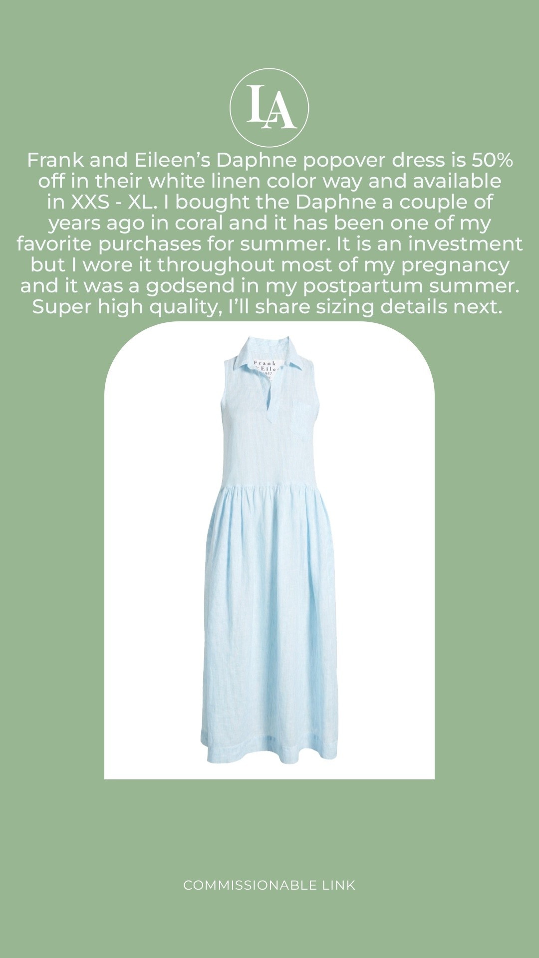Frank and Eileen Daphne Popover Dress