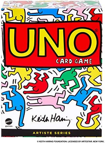 Amazon.com: Mattel Games UNO Artiste Series Card Game Featuring Artwork of Keith Haring, with 112 Ca | Amazon (US)