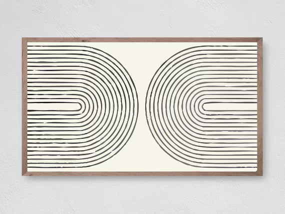 Samsung Frame TV Art, Modern Black and White Stripes, Samsung Art TV, Abstract Art, Digital Downl... | Etsy (US)