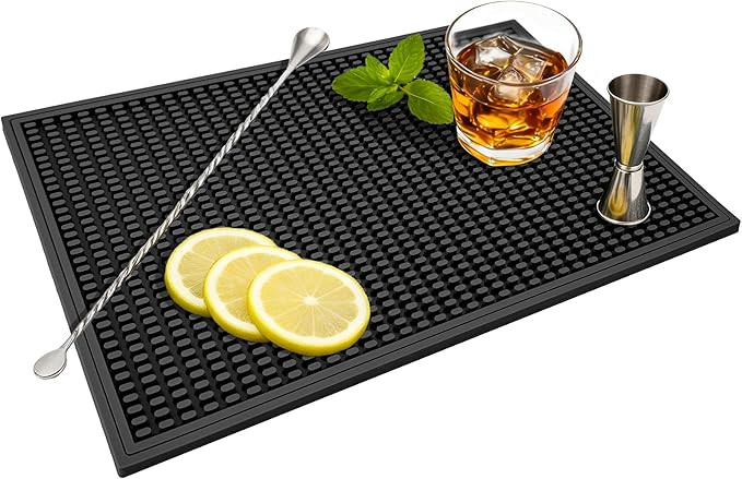 ZJWZLG Bar Mat - Premium 18"X12" Rubber Bar Mats for Countertop, Non-slip Dish Drying Pad & Barte... | Amazon (US)